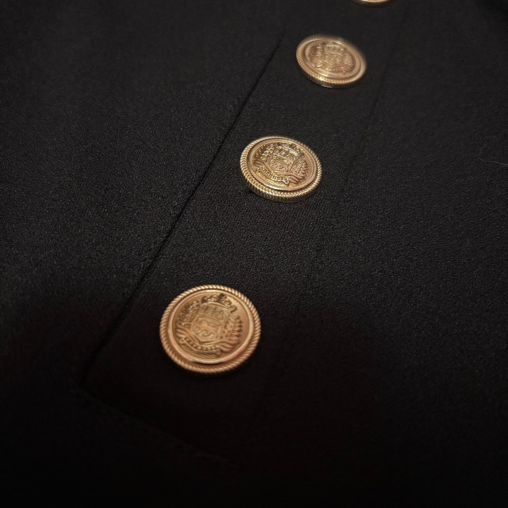 H&M Black Stretchy Straight Legged Office Pants